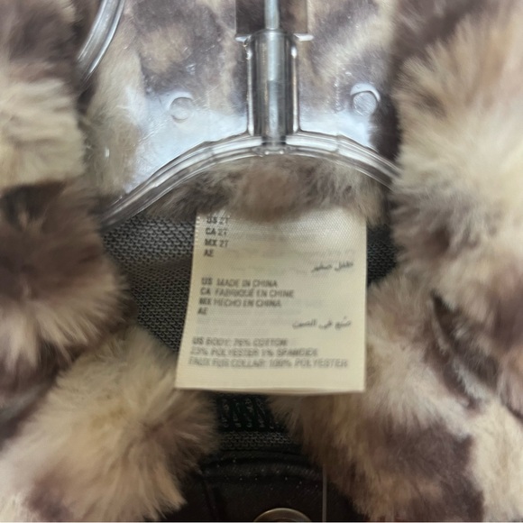 Sz. 2T Months Black Jeans Jacket w Faux Fur Collar NWT - Picture 5 of 7